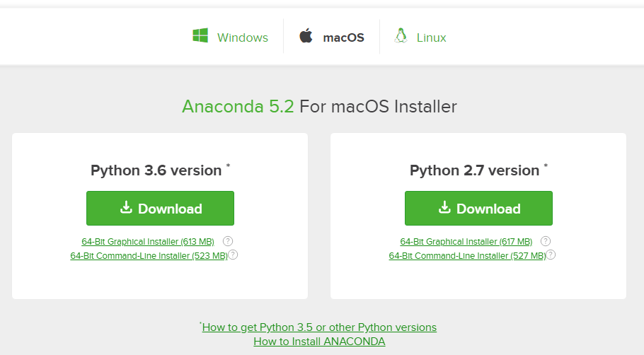 anaconda for mac book