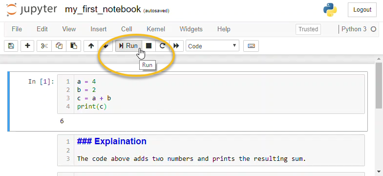 The Jupyter Notebook Interface Problem Solving With Python