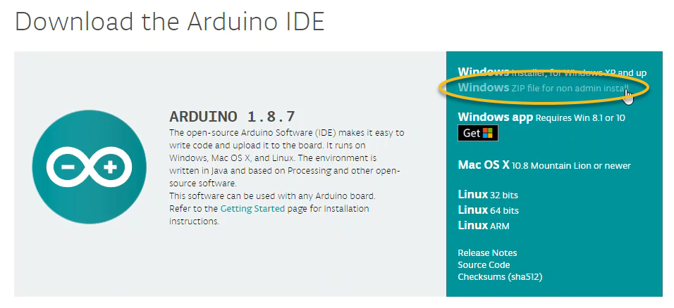 Arduino IDE Download Page